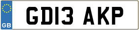 Trailer License Plate